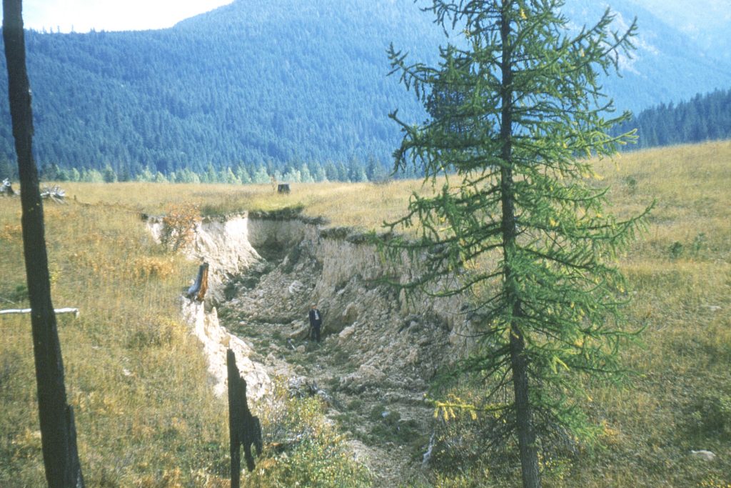 a field being eroded