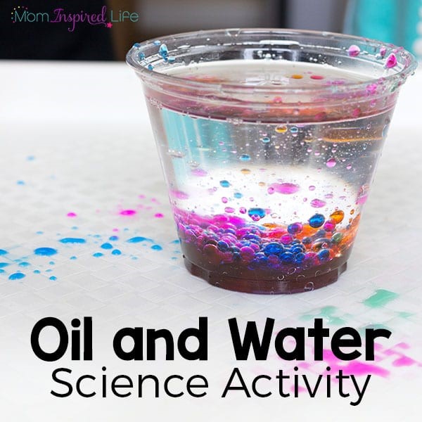 oil and water science activity
