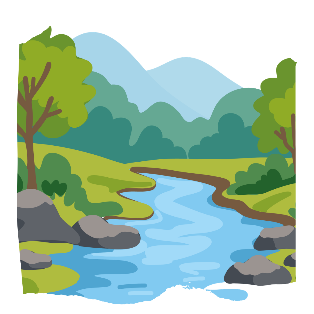 Graphic of river