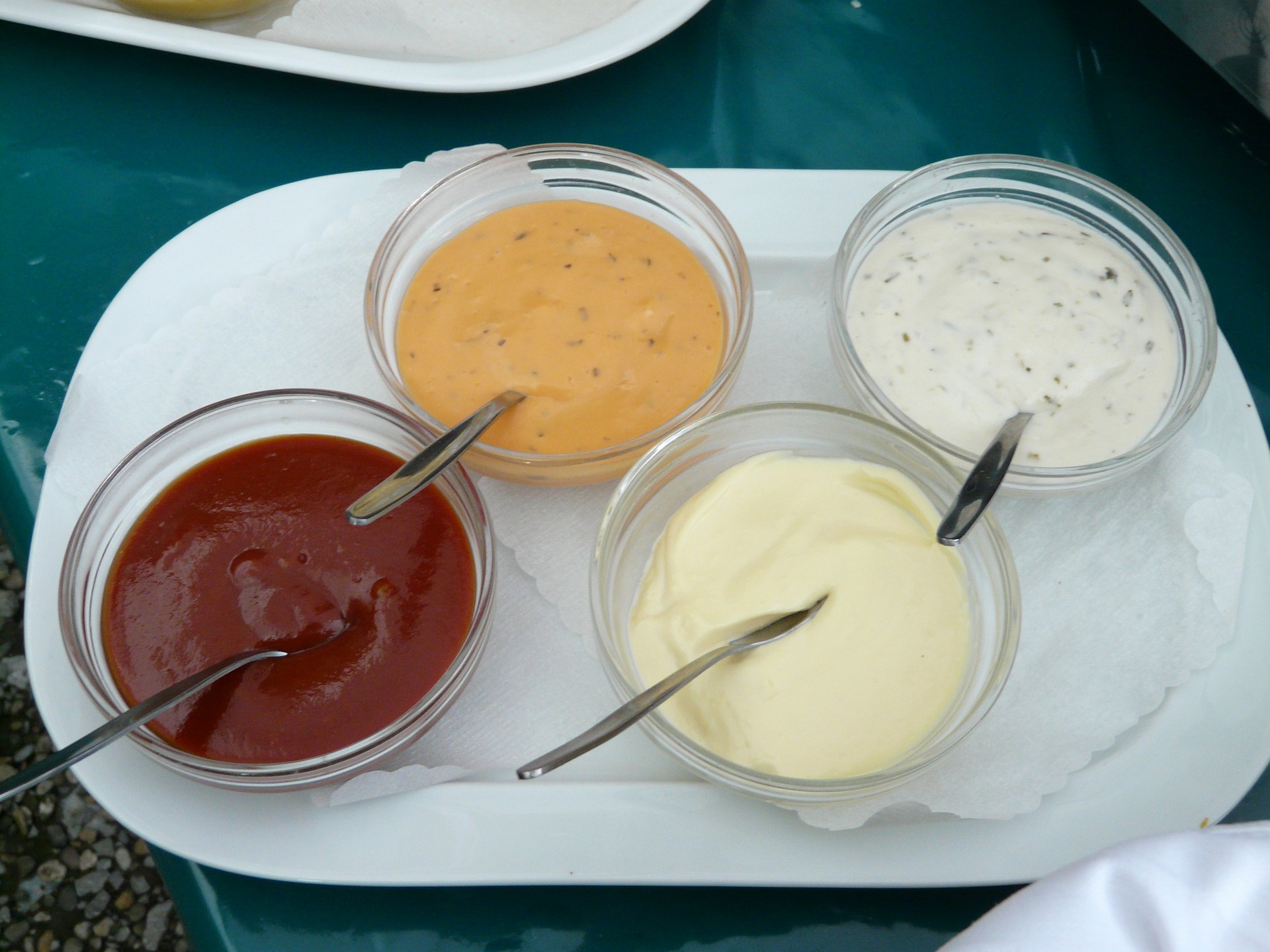 several sauces