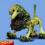 a vegetable poodle