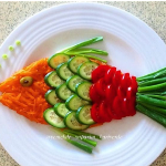 a vegetable fish